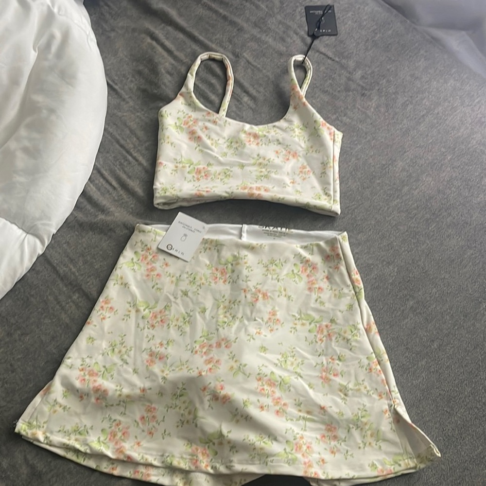 floral workout set skatie